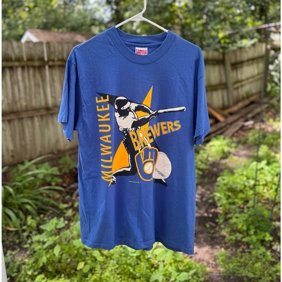 Vintage Milwaukee Brewers T Shirt - Picture 1 of 4